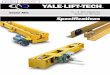 Specifications - Columbus McKinnon Kits Specifications... · This Yale ’Lift-Tech bulletin contains specifications and clearances ... Bridge designed in accordance with CMAA Specification