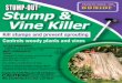 STUMP-OUT Stump & 116450 Stump Vine 4-274.pdf 1 .8 oz. BN for the control of woody plants, vines,