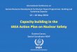 Capacity building in the IAEA Action Plan on Nuclear Safety · Gustavo Caruso, Special Coordinator NSAP . Background Nuclear safety Action Plan ... training and exercises at the national,
