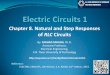Chapter 8. Natural and Step Responses of RLC Circuitswp.kntu.ac.ir/faradji/EC1/EC1_Ch8.pdf · Chapter Contents 8.0. Introduction 8.1 ... Natural and Step Responses of RLC Circuits