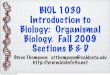 BIOL 1030 Introduction to Biology: Organismal Biology ...stevet/VSU/Bio1030/Fall09/18.Regulation.pdf · BIOL 1030 Introduction to Biology: Organismal Biology. Fall 2009 Sections B