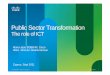 Public Sector Transformation - Ministry of Finance · Public Sector Transformation The role of ICT ... “Analisis government decision-makers: ... Private Sector Sustainable