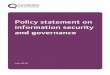 CQC Policy statement on on information security and governance Final Policy Statement... · CQC’s guiding principles on information security and governance ... the following three