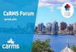 CaRMS Forum April 29, 2018 CaRMS Forum · The Canadian Resident Matching Service. Match data > CMG results. CMG supply and demand. Program perspective. Match overview. Unmatched and