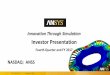 Innovation Through Simulation - Ansysinvestors.ansys.com/.../4q-2017-investor-presentation.pdf · Innovation Through Simulation ... Certain statements contained in this presentation