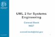 UML 2 for Systems Engineering - omg.org · • System Requirements – Use ... Put Mail In Boxes Deliver Mail Keys Deliver Mail HowLong : Time Abort() Truck ... Most of EFFBD supported
