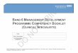 BAND 6 MANAGEMENT EVELOPMENT PROGRAMME COMPETENCY OOKLET ... specialist.pdf · Band 6 Management Programme competencies developed by Nicole Dunn, HR officer and J. Sandy, Practice