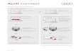 Audi connect · Cita para Audi Service online Llamada de asistencia online myCarManager1 Informe de estado del vehículo Posición de estacionamiento Control de bloqueo/desbloqueo