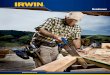 Handsaws - irwin.com · Handsaws 800.866.5740 65 HANDSAWS Specialty Saws Typical User: Tile Contractors, Remodelers Common Applications: Flush cutting door jambs and millwork for