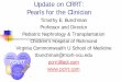 Update on CRRT: Pearls for the Clinician - Kidney & Urology · Update on CRRT: Pearls for the Clinician ... CVVH CVVHD Urea Clearance ... Note the relationship of the line tips
