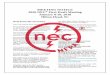 MEETING NOTICE 2020 NEC First Draft Meeting January 8 …€¦ · 2020 NEC® First Draft Meeting January 8-20, 2018 Hilton Head, SC ... Development of the 55th edition would ... revised