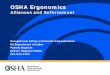 OSHA Ergonomics - .OSHA Ergonomics Alliances and Enforcement Occupational Safety and Health Administration