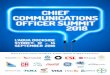 CHIEF COMMUNICATIONS OFFICER SUMMIT - … · L’AQUA ADDRESS START/FINISH ... CONFERENCE LOGISTICS. ... • Making a business case for additional resources and support for projects