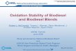 Oxidation Stability of Biodiesel and Biodiesel Blends ... · Oxidation Stability of Biodiesel and Biodiesel Blends. Robert L. McCormick, Teresa L. Alleman, Steve Westbrook, J. Andrew