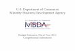 U.S. Department of Commerce Minority Business … FY 2011 Congressional... · Exhibit 1 DEPARTMENT OF COMMERCE MINORITY BUSINESS DEVELOPMENT AGENCY Budget Estimates, Fiscal Year 2011