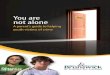 You are not alone - New Brunswick · This guide is a companion to the DVD You are Not Alone ... You and your teen may have fears or concerns about what will happen in court. ... You