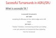 Successful Turnarounds in AGRU/SRU - UniverSUL … One... · Successful Turnarounds in AGRU/SRU What is successful TA ? A successful Turnaround is . NOT ONLY . completing the . TA