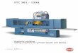 STC 361 - 1300 - Berco - Sottocarro · - from grinding wheel to tool: 1 ... machines for the reconditioning ... Machine with 2 spindle shaft rotation speeds for processing with
