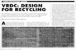 VRDC: Design for recycling - infohouse.p2ric.orginfohouse.p2ric.org/ref/39/38412.pdf · researching design changes to make cars ... fasteners like Velcro. ... there was a three-tiered