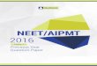 NEET/AIPMT 2016 - JEE Main, NEET & MHT CET … - 2016 - Phase... · 2017-10-31 · What is the moment of inertia ... NEET/AIPMT t 2016 - Phase ... 21. A disk and a sphere of same