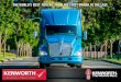 THE WORLD’S BEST TRUCKS. FROM THE FIRST … · Since the day it was introduced, the W900 has set the standard for long-haul power, performance, and reliability. ... as Kenworth
