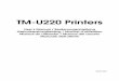 TM-U220 Printers - Universidad Nacional de Córdoba ... · TM-U220 Printers User’s Manual ... No part of this publication ma y be reproduced, ... the equipment and contact your