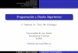 Programaci on y Diseno~ Algor tmico - …webdelprofesor.ula.ve/ciencias/maye/clases/pdiclasesPascal.pdf · Tipos de Datos Construidos Anexos Objetivo ... Hardware:Componentes f sicos
