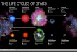 THE LIFE CYCLES OF STARS - Big History Project · A star's core collapses into extremely dense ... to > 100 times their main sequence size. ... THE LIFE CYCLES OF STARS