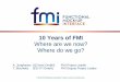 10 Years of FMI - modelica.org · MBS Modelica VHDL-AMS Signal based ... Still based on floating point numeric: ... (power train and chassis components)