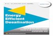 Energy Efﬁcient Desalination - International Water Summit 2 · Energy Efﬁcient Desalination 15 ... INTERNATIONAL WATER SUMMIT: ENERGY EFFICIENT DESALINATION IntroductionTable