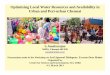 Optimising Local Water Resources and … Local Water Resources and Availability in Urban and Peri-urban Chennai S.Janakarajan MIDS, Chennai 600 020 janak@mids ac injanak@mids.ac.in