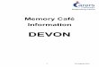 DEVON MEMORY CAFES September 2016 - Carers' MEMORY CAFES...  BISHOPSTEIGNTON BOVEY TRACEY BRAUNTON