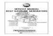 SERVICE MANUAL BCGT GASOL GENERATORS manual/44518_rev1_4.5-9.6bcg… · A WARNING Exhaust gasses contain Carbon Monoxide, an odorless and colorless gas. Carbon Monoxide is poisonous