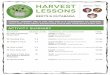 HARVEST Lesson Plan LESSONS · Measure and combine ingredients with the class. Afterward, Afterward, create a chart with the categories liked it, loved it, and no thank you to record