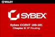 Sybex CCENT 100-101cs3.calstatela.edu/~egean/cs447/lecture-notes-sybex2014/Chapter8.pdf · Routing Basics Here’s an important list of the minimum factors a router must know to be