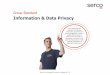 Information & Data Privacy - Serco · 1 – SMS-GS-II1 – Information & Data Privacy – December 2017 – v2 Document Details Document Details Serco Business Reference ... intranet,