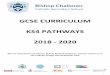 GCSE CURRICULUM KS4 PATHWAYS 2018 - 2020 - bcs…bcs.hants.sch.uk/wp-content/uploads/2018/01/KS4-Pathways-Booklet... · eadteacher@bcs.hants.sch.uk ... ENGLISH Miss S Partington Exam