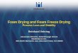 Foam Drying and Foam Freeze Drying - University of …vehring/PE Page/Conference Files/Vehring... · Foam Drying and Foam Freeze Drying Process Loss and Stability Reinhard Vehring
