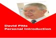David Pitts Personal Introduction - moa-home.com · 4 Previous appointments Senior Education Adviser, Royal College of Surgeons of Edinburgh Working primarily in the area of non-technical