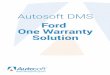 Ford One Warranty Solution - Horty Springerdownload.autosoft-asi.com/instructions/For/fordows.pdf · Ford OWS Introduction Ford One Warranty Solution . 1 | Page . Introduction Ford