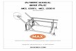 owners manual max pwcmaxdock.com/docs/MCL1200 Owners Manual 2015.pdf · comply with the procedures and precautions presented in this manual voids any warranty ... or Max Manufacturing