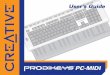 User’s Guide - Creative Labsccftp.creative.com/manualdn/Manuals/TSD/9551... · Introduction 1-1 Introduction Creative Prodikeys® PC-MIDI is a multi-functional keyboard that lets