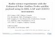 Radio-science experiments with the Enhanced Polar … · 1 Radio-science experiments with the Enhanced Polar Outflow Probe satellite payload using its RRI, GAP and CERTO instruments