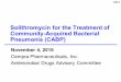 PowerPoint Presentation€¦ · co-I Solithromycin for the Treatment of Community-Acquired Bacterial Pneumonia (CABP) November 4, 2016 Cempra Pharmaceuticals, Inc. …