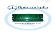 Manual PCB Pedestal B737. - Opencockpits PCB Pedestal 201… · Manual PCB Pedestal B737 3 Introduction: The B737 PCB Pedestal card is a plate designed to mount around the pedestal