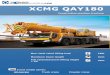 XCMG QAY180 - XCMG Cranes .comcdn.xcmgcranes.com/wp-content/uploads/2014/12/XCMG-QAY180.pdf · XCMG QAY180 Construction machine brochure Max. total rated lifting load 180t Maximum