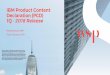 IBM Product Content Declaration (PCD) 1Q - 2018 …pcd-supplier-support.com/index/Content/EventDocuments/1Q 2018 IB… · IBM Product Content Declaration (PCD) 1Q - 2018 Release Presented