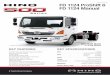 FD 1124 ProShift 6 FD 1124 Manual - hino.com.au · FD 1124 ProShift 6 FD 1124 Manual Cab, Instrumentation & Chassis CAB DETAILS Type Forward control, all-steel construction with