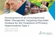 Development of an Investigational RNAi Therapeutic ...€¦ · Development of an Investigational RNAi Therapeutic Targeting Glycolate ... 3 mg/kg ALN-GO1 ... William Querbes