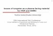 Issues of tungsten as a plasma facing material for ITER ...supraweb/PDF/ITC22_Ueda12R3.pdf · and 50 eV. 1.1x1025 m-2 ... S I Krasheninnikov, Phys. Scr. T145 (2011) 014040 (4pp) 18